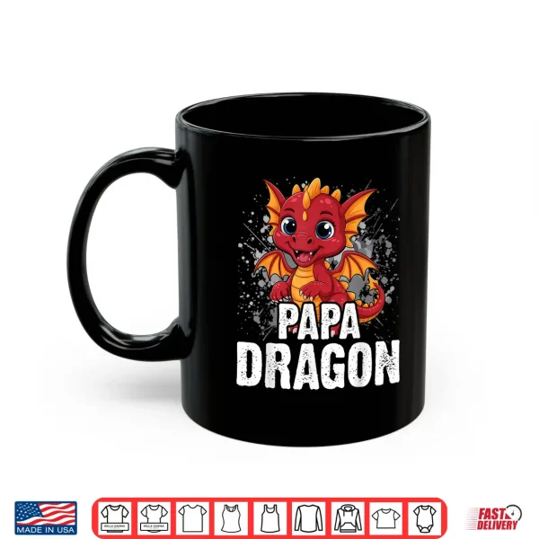 Mug Papa Dragon Matching Family Dad Father Shirt