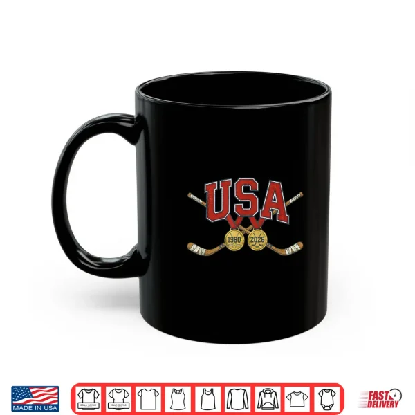 Patriotic American Flag Hockey Vintage Usa Crossed Sticks Shirt 3 Mug Patriotic American Flag Hockey Vintage USA Crossed Sticks Shirt