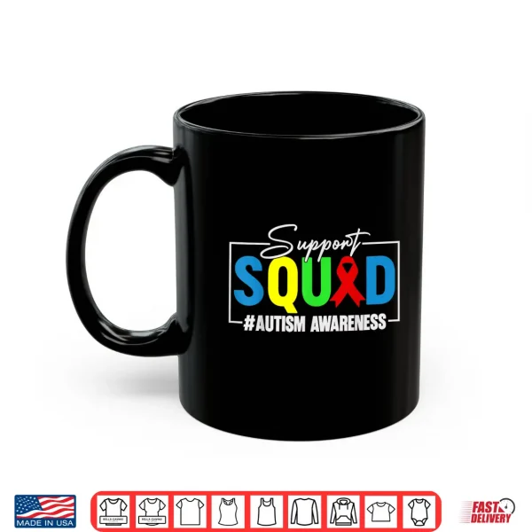 Mug Professional Support Autism Awareness Support Squad Modern Graphic Shirt