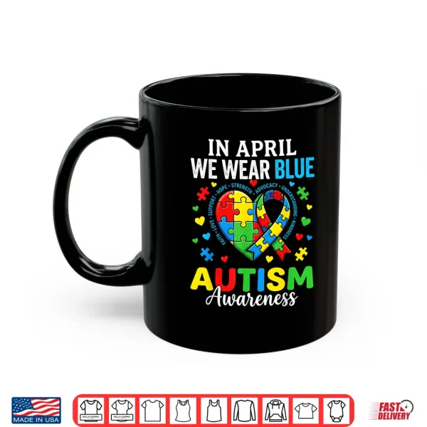 Mug Professional Teacher Blue Autism Awareness Acceptance Graphic Shirt