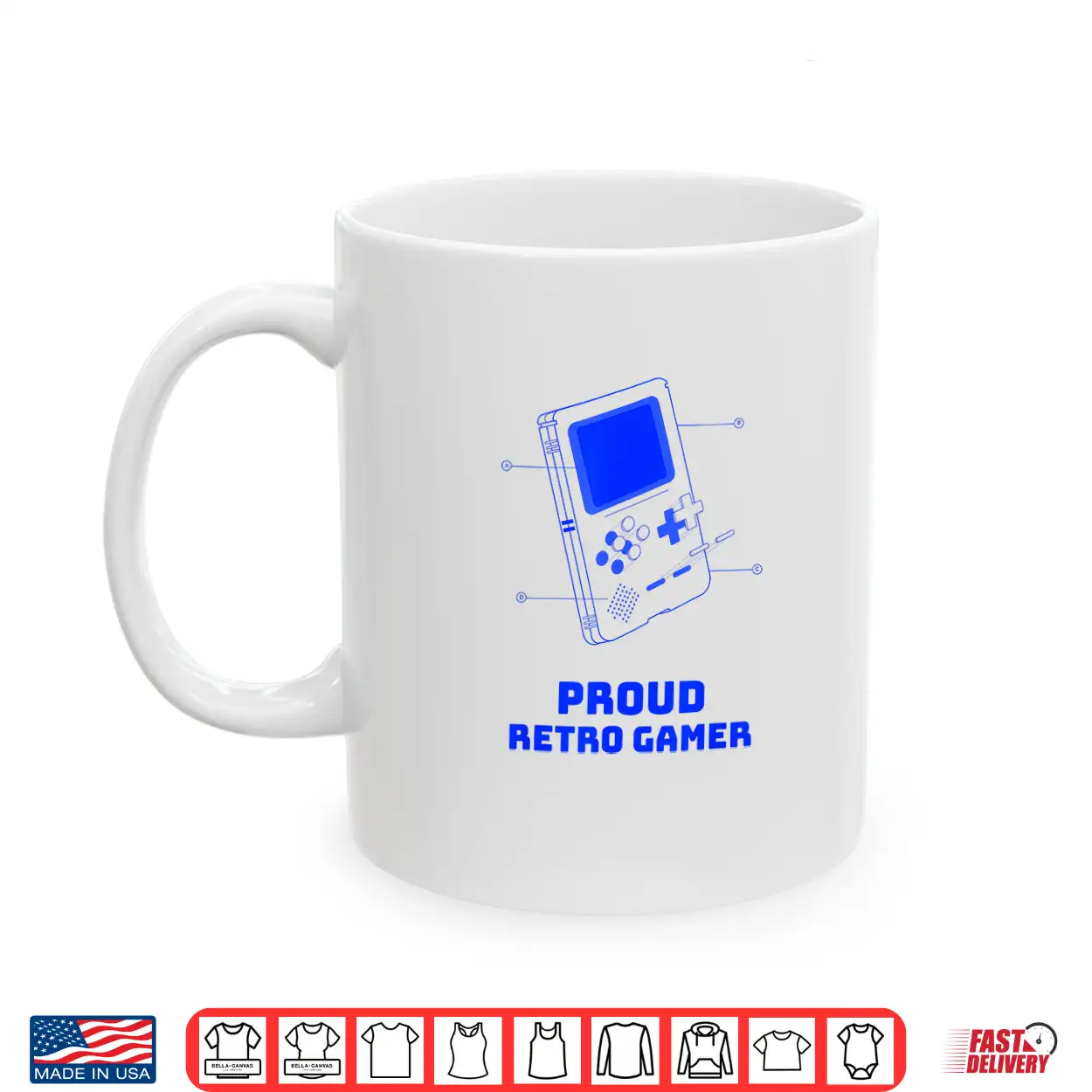 Proud Retro Gamer Deconstructed Handheld Console Shirt Proud Retro Gamer Deconstructed Handheld Console Shirt