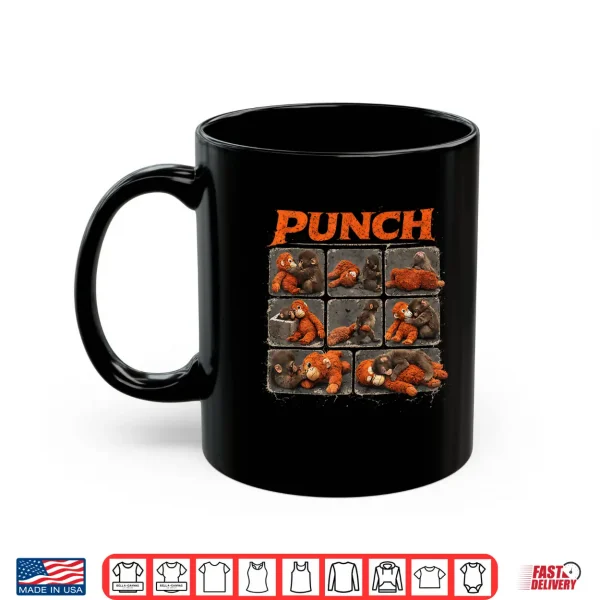 Punch Cute Monkey And Teddy Collage Design Shirt 3 Mug Punch Cute Monkey and Teddy Collage Design Shirt