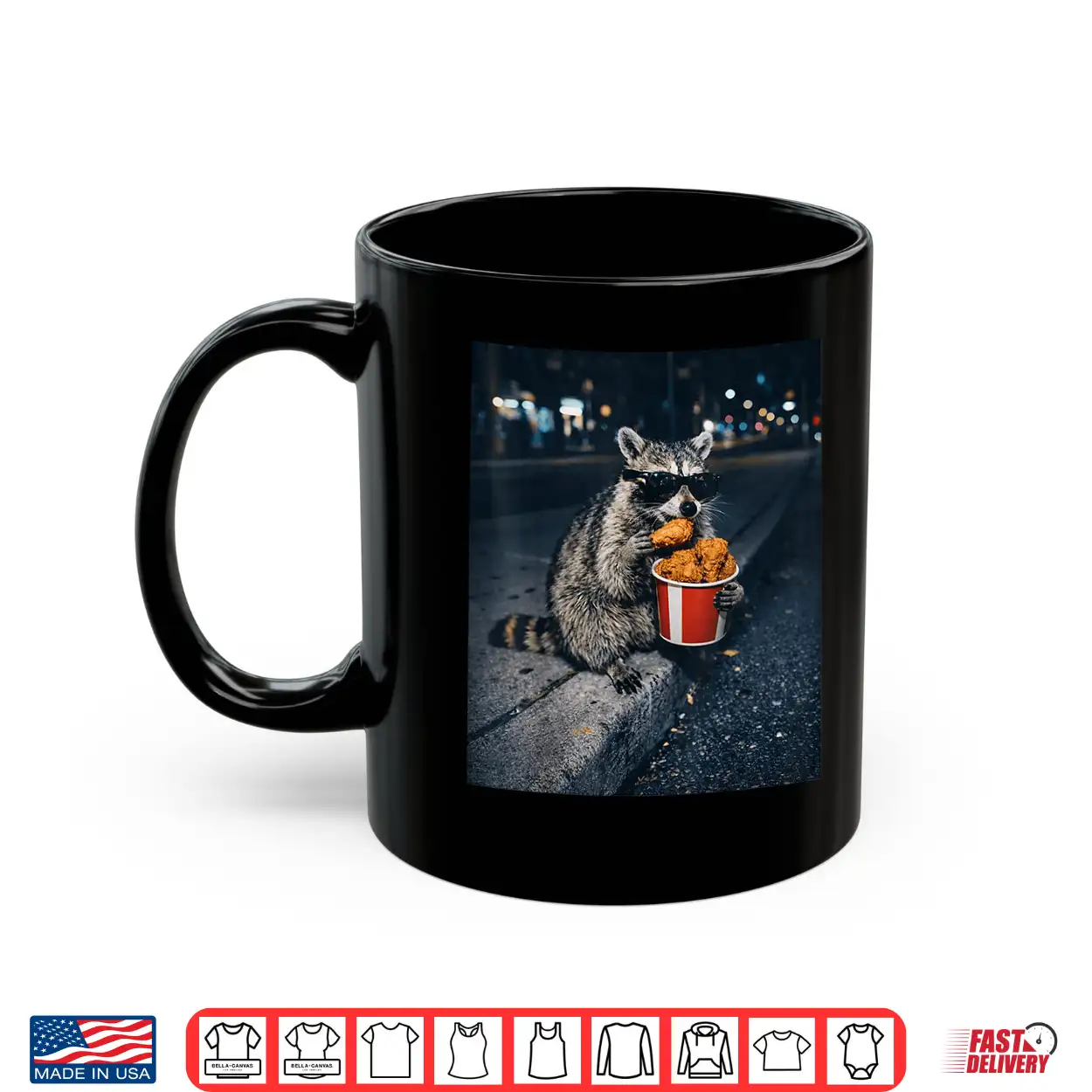 Raccoon Eating Fried Chicken Meme Silly Trash Panda Animal Shirt Raccoon Eating Fried Chicken Meme Silly Trash Panda Animal Shirt