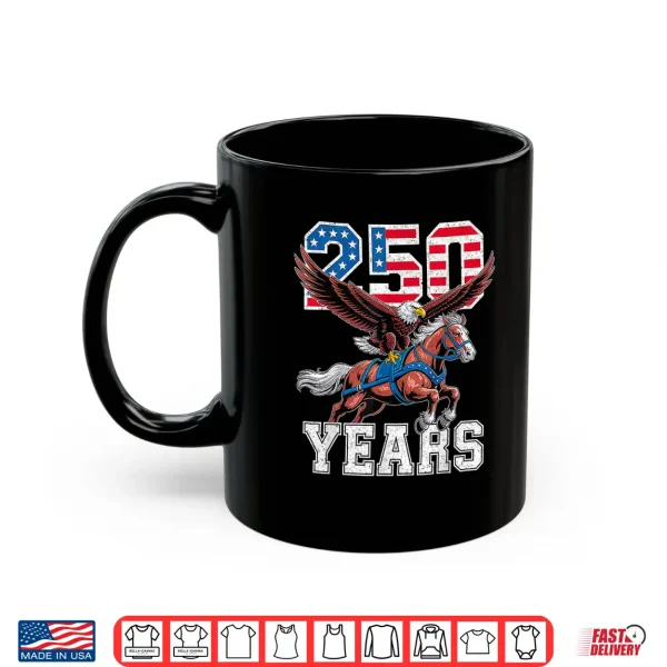 Retro Usa 250Th Anniversary Bald Eagle And Clydesdale Horse Shirt 3 Mug Retro USA 250th Anniversary Bald Eagle and Clydesdale Horse Shirt