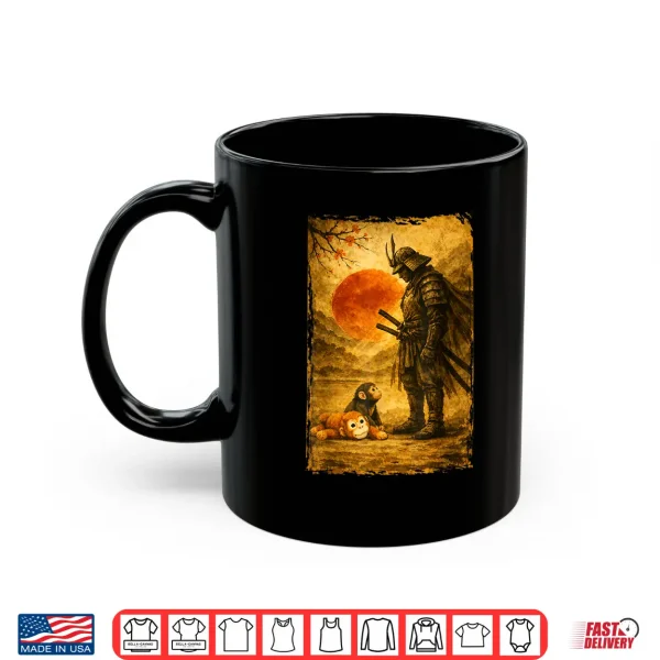 Mug Samurai Warrior Baby Monkey Punch Vintage Japanese Art Shirt