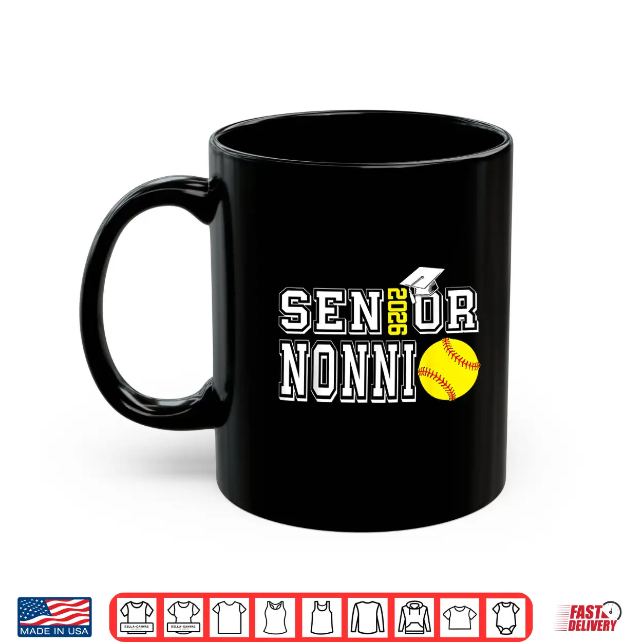 Senior Nonni Class Of 2026 Softball Nonni Graduation Shirt Senior Nonni Class Of 2026 Softball Nonni Graduation Shirt