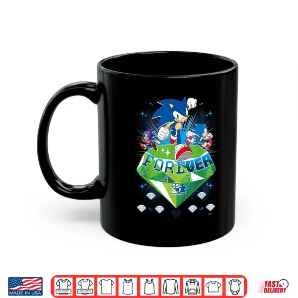 Sonic The Hedgehog 35Th Anniversary Forever Fast Emerald Run Shirt 3 Mug Sonic The Hedgehog 35th Anniversary Forever Fast Emerald Run Shirt