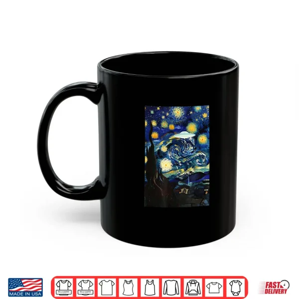 Mug Starry Night UFO Sighting Funny Art Parody Shirt