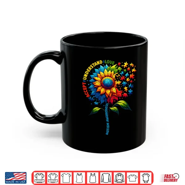 Mug Sunflower Design Autism Awareness Sunflower Professional Shirt