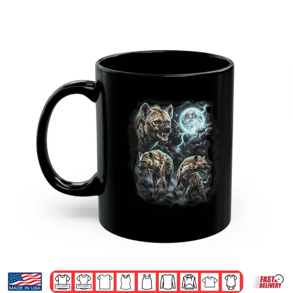 Three Wild Hyenas Moon Wildlife Animal Art Shirt 3 Mug Three Wild Hyenas Moon Wildlife Animal Art Shirt