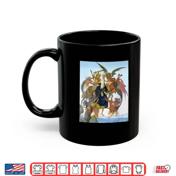 Torment Of Saint Anthony Painting By Michelangelo 1488 Shirt 3 Mug Torment of Saint Anthony Painting by Michelangelo 1488 Shirt