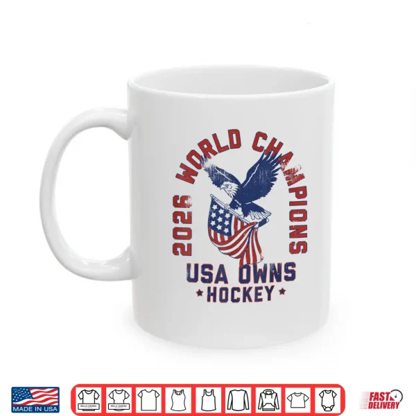 Mug USA Owns Hockey 2026 Tee Shirt