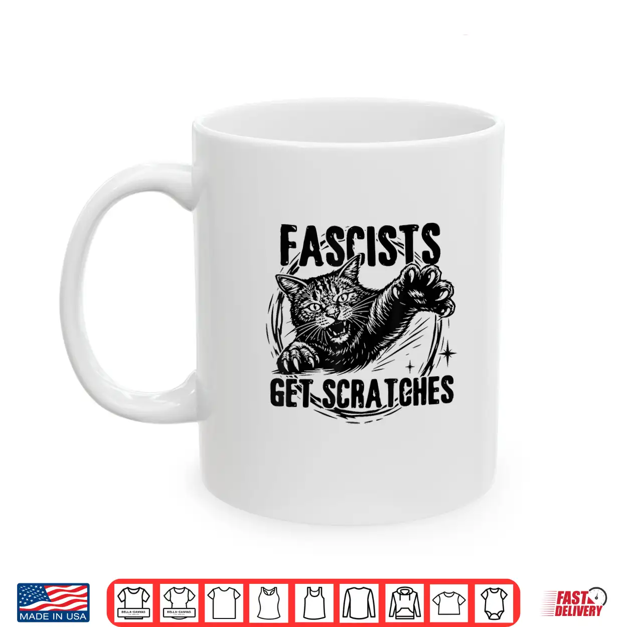 Vintage Black Cats Against Fascists Get Scratches Shirt Vintage Black Cats Against Fascists Get Scratches Shirt