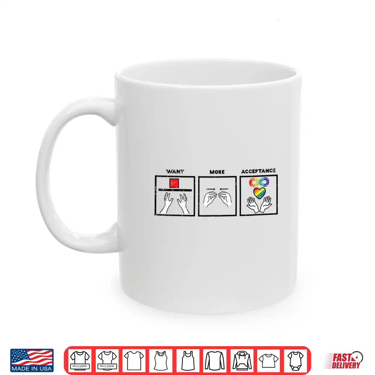 Want More Acceptance Asl Asd Awareness Professional Identity Shirt Want More Acceptance Asl Asd Awareness Professional Identity Shirt