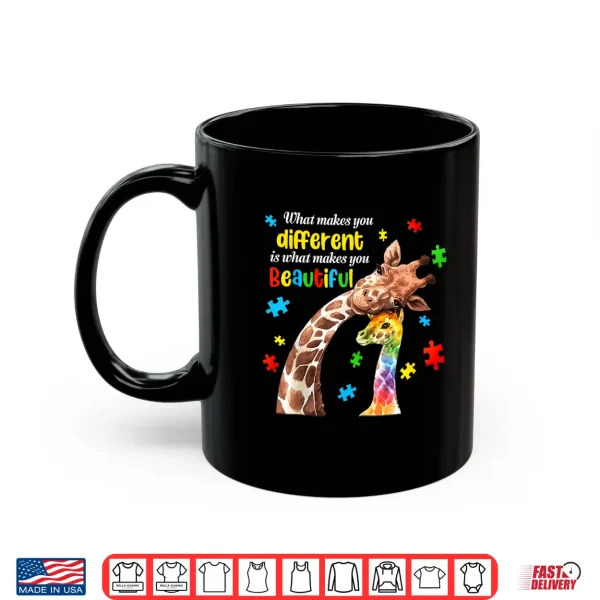 What Makes You Different Beautiful Giraffe Autism Awareness Shirt 3 Mug What Makes You Different Beautiful Giraffe Autism Awareness Shirt