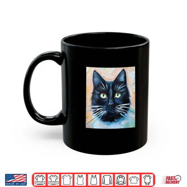 Womens Black Cat Professional Minimalist Modern Graphic Shirt 3 Mug Womens Black Cat Professional Minimalist Modern Graphic Shirt