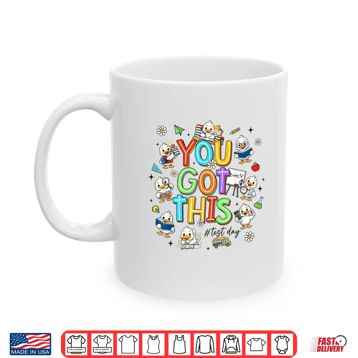 You Got This Test Day Cute Duck School Teacher Student Shirt You Got This Test Day Cute Duck School Teacher Student Shirt