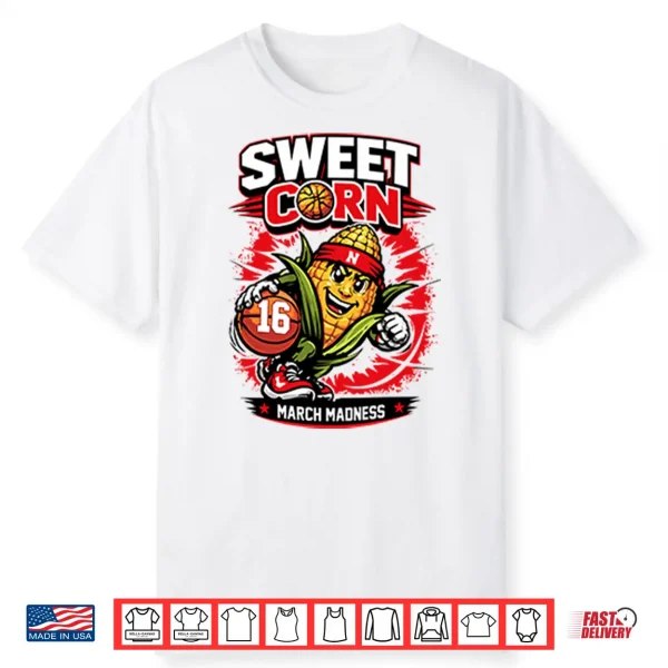 Nebraska Basketball Sweet Corn 16 March Madness Shirt