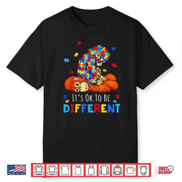 Ok To Be Different Autism Awareness Baby Monkey Punch Shirt
