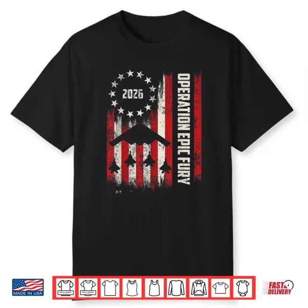 Operation Epic Fury American Flag Shirt
