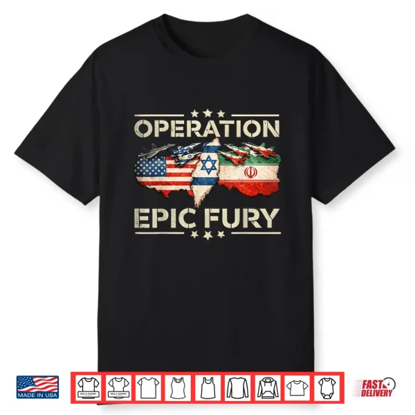 Operation Epic Fury Patriotic Adventure American Flag Usa Shirt