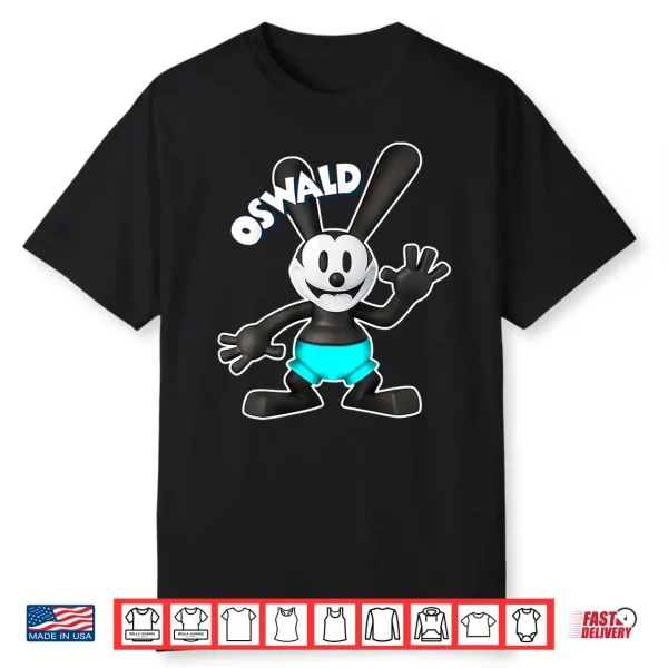 Oswald Rabbit Vintage Cartoon 1927 Hello Blue Shorts Shirt