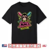 Party Animals Baseball Funny Monkey Vibrant Slime Shirt