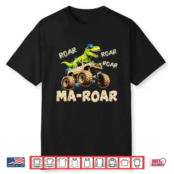 Passover Maror Ma Roar Dinosaur Monster Trucks Pesach Kids Shirt