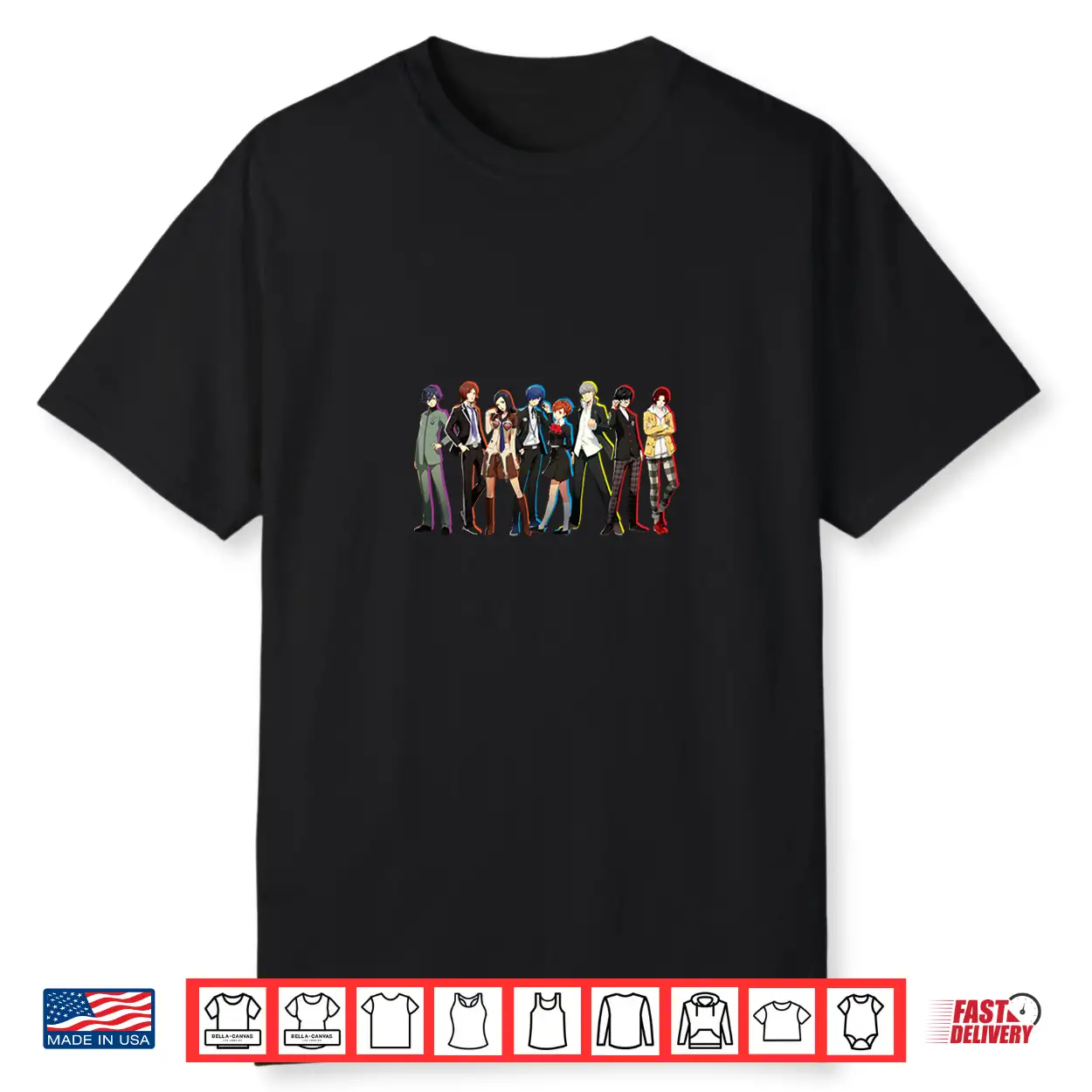 Persona 30Th Protagonist Series Standing Pose Shirt Persona 30Th Protagonist Series Standing Pose Shirt