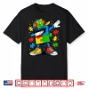Professional Minimalist Dabbing Puzzle Autism Awareness Humor Shirt