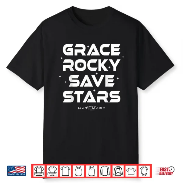 Project Hail Mary Grace Rocky Save Stars Poster Shirt