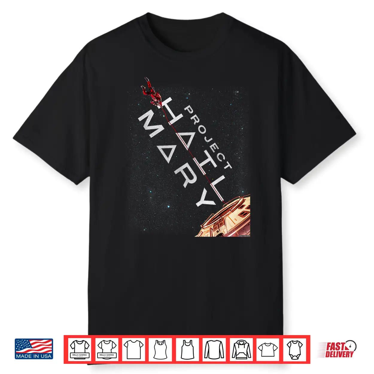 Project Hail Mary Movie Poster Shirt Project Hail Mary Movie Poster Shirt