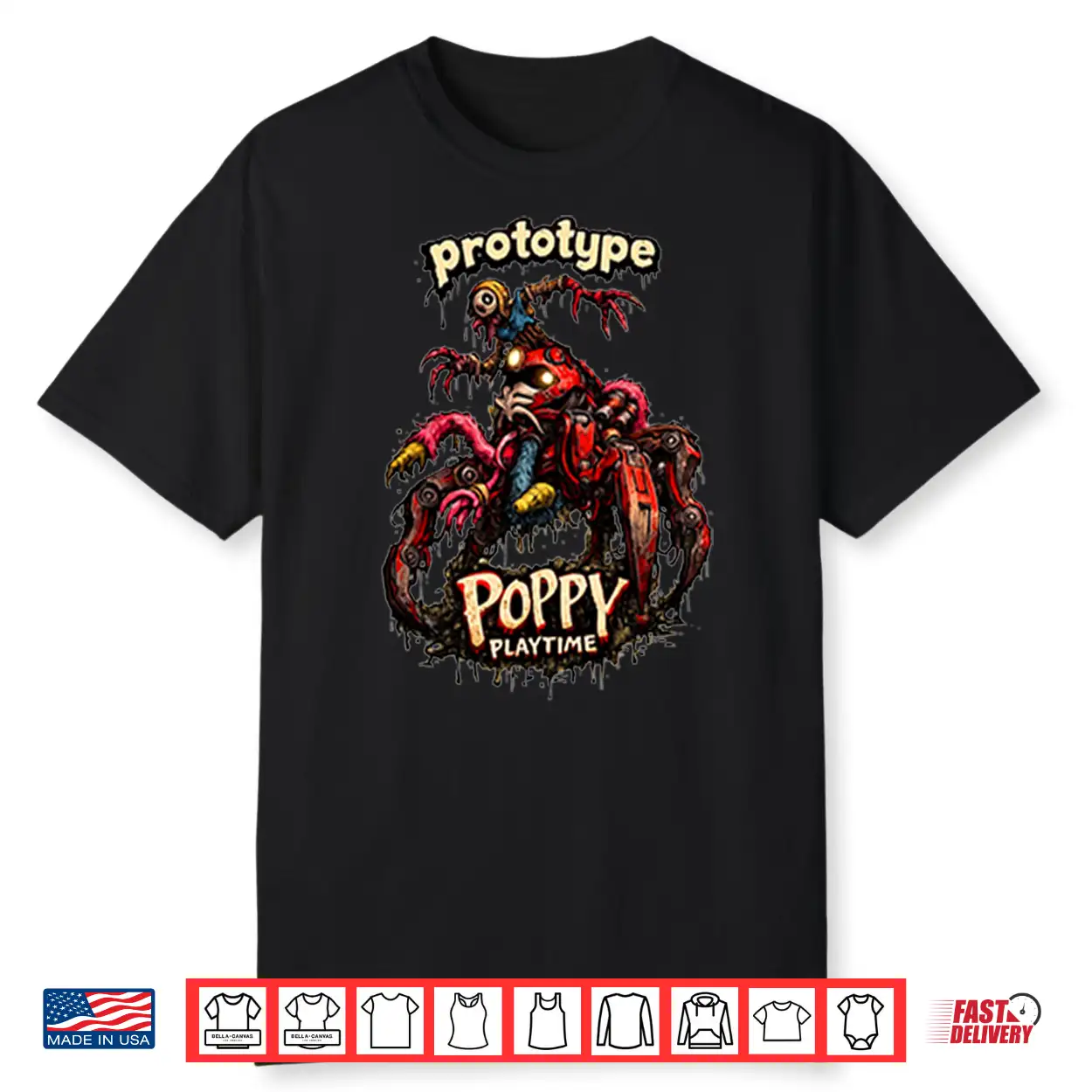 Prototype Poppy Playtime Shirt Prototype Poppy Playtime Shirt