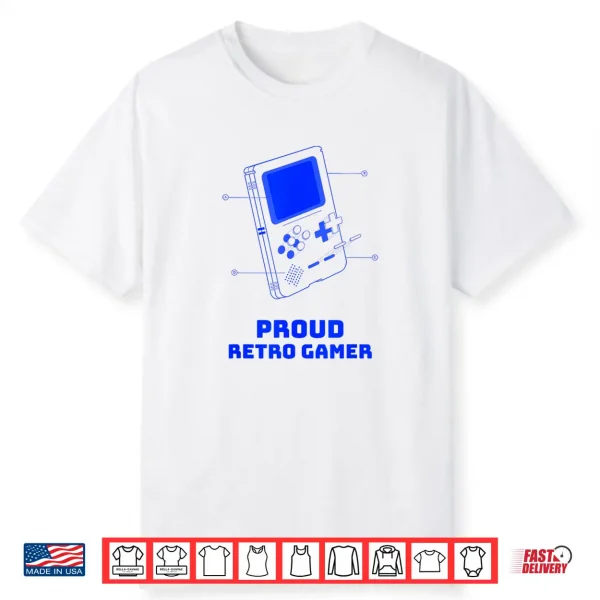 Proud Retro Gamer Deconstructed Handheld Console Shirt