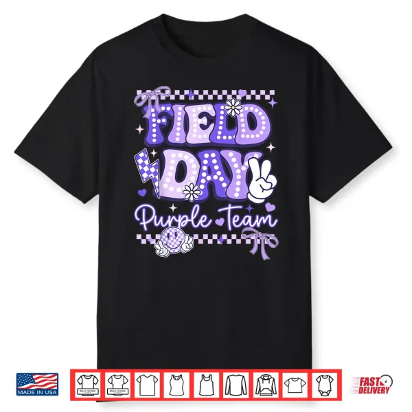 Purple Team Happy Field Day School Trip For Teacher Student Shirt