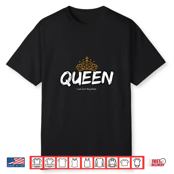 Queen Professional Minimalist Modern Graphic Identity Shirt
