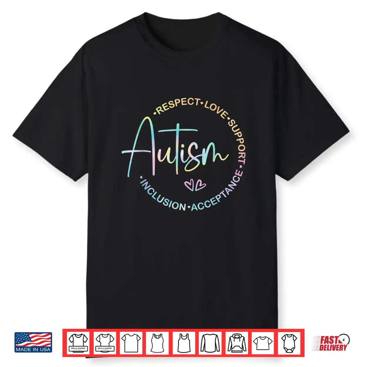Respect Love Support Autism Awareness Month Professional Shirt Respect Love Support Autism Awareness Month Professional Shirt