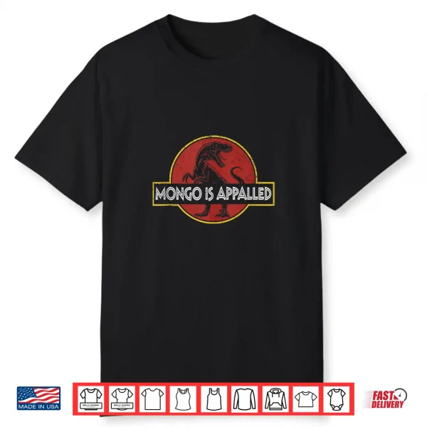 Retro Funny Mongo Is Appalled Vintage Riding Dinosaur Shirt