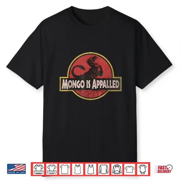Retro Mongo Is Appalled Vintage Riding Dinosaur Womens Shirt