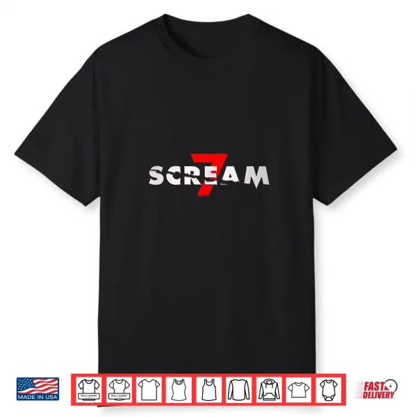 Scream 7 Logo Horror Movie Shirt