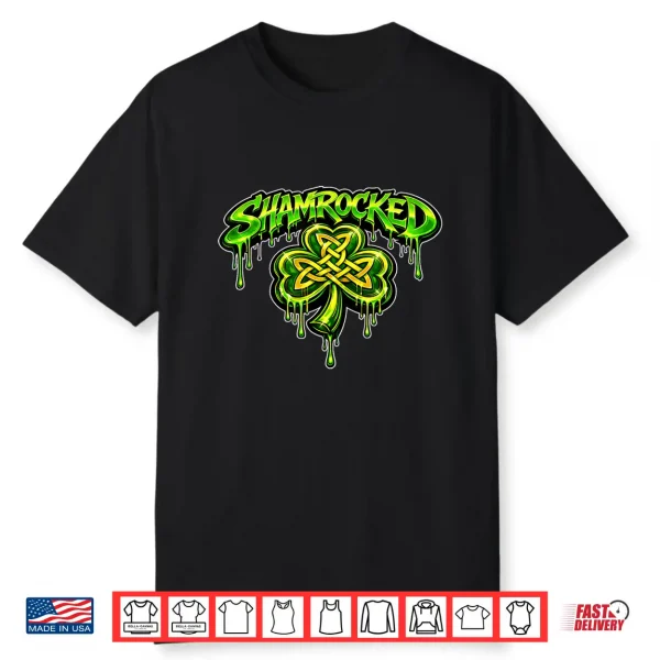 Shamrocked Irish Hockey St. Patrick’S Day Design Celtic Shirt