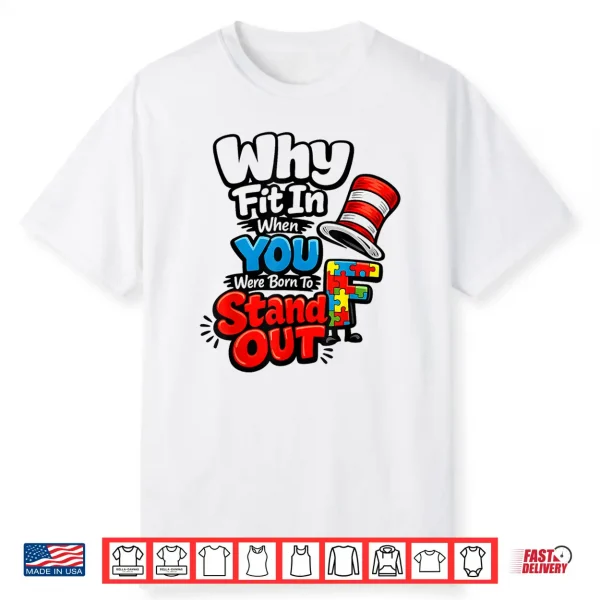 Stand Out Quote Autism Awareness Doctor Teacher Cat Hat Shirt