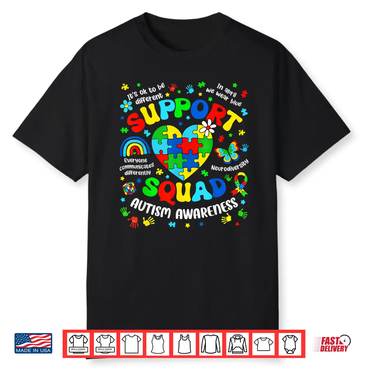 Support Squad Puzzle Autistic Autism Awareness Professional Shirt Support Squad Puzzle Autistic Autism Awareness Professional Shirt