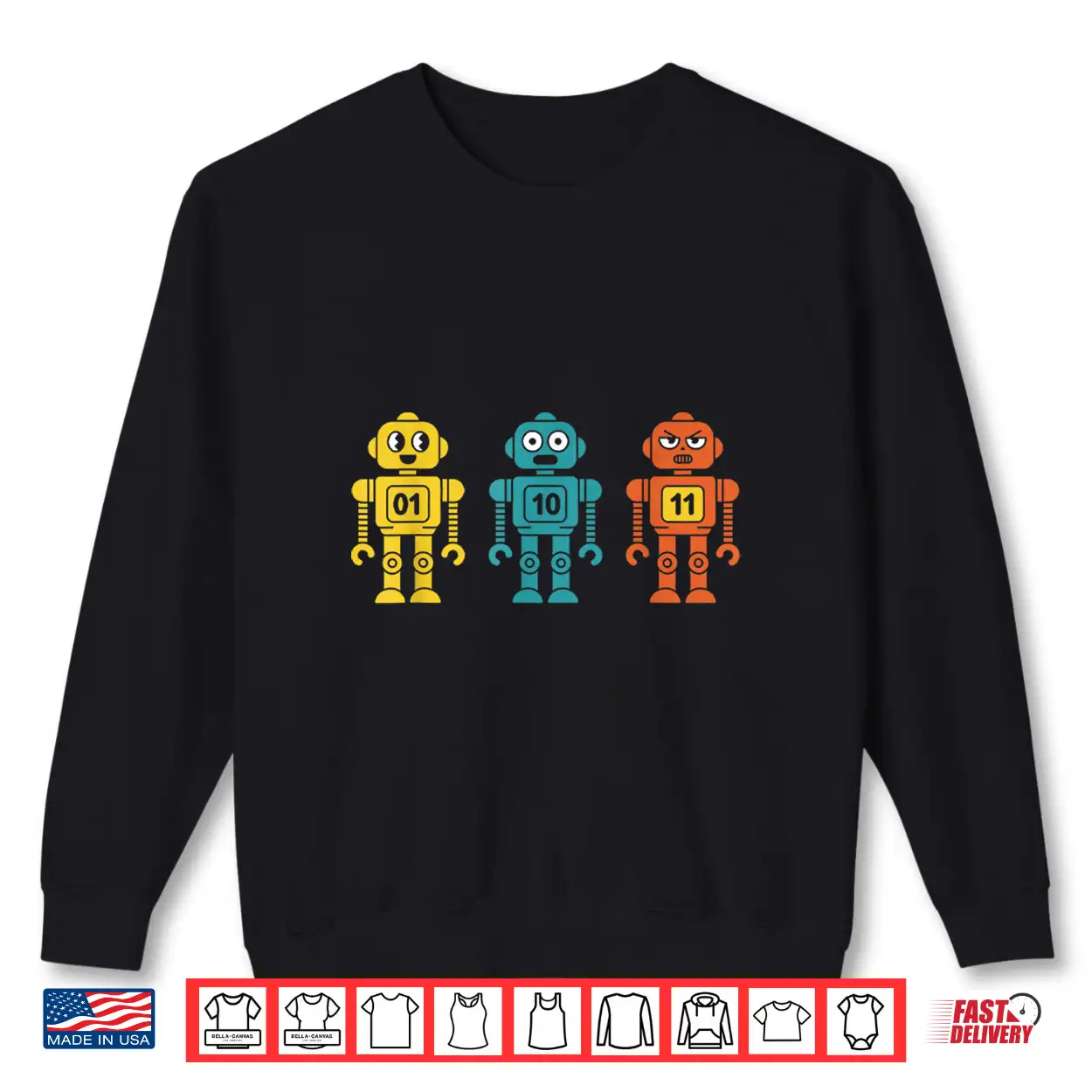 01 10 11 Robot Shirt Funny Binary Code Programmer Shirt 01 10 11 Robot Shirt Funny Binary Code Programmer Shirt