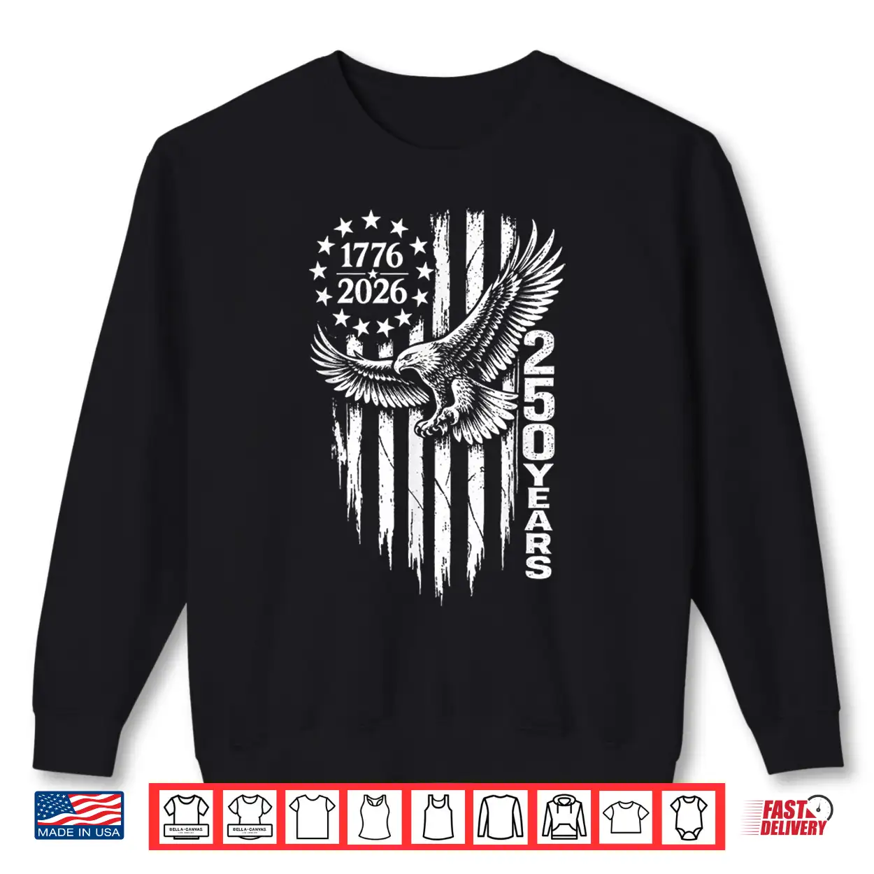 1776 2026 250 Years Patriotic Eagle American Flag Shirt 1776 2026 250 Years Patriotic Eagle American Flag Shirt