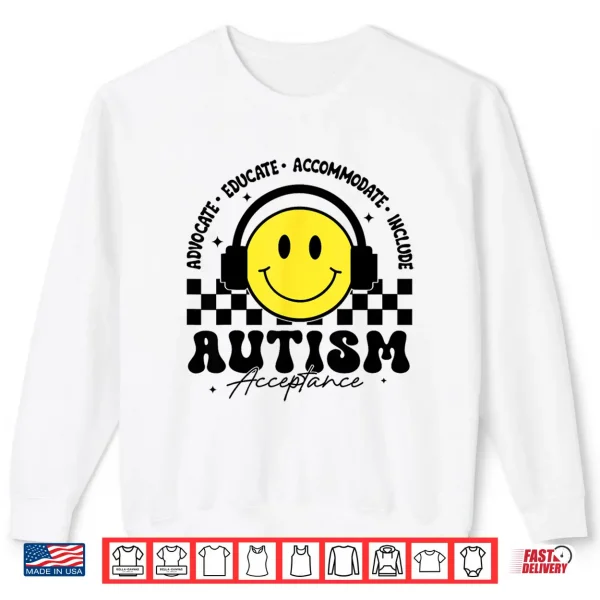 Sweatshirt Acceptance Professional Autism Awareness Special Education Teacher Shirt