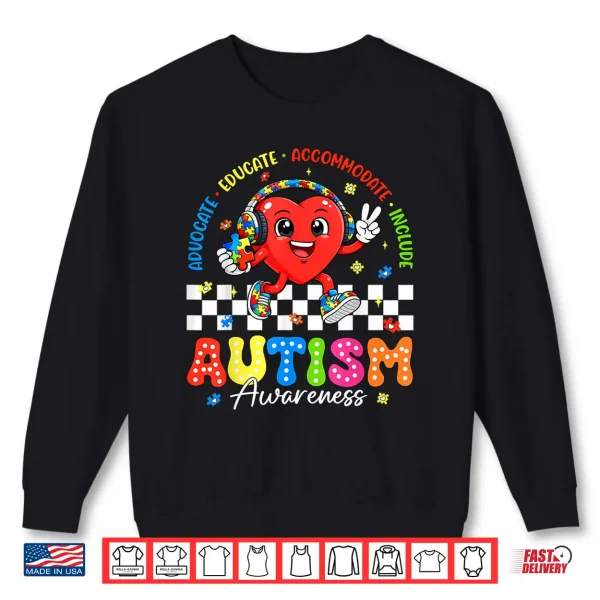 Advocate Inclusion Special Education Autism Awareness Modern Shirt 2 Sweatshirt Advocate Inclusion Special Education Autism Awareness Modern Shirt