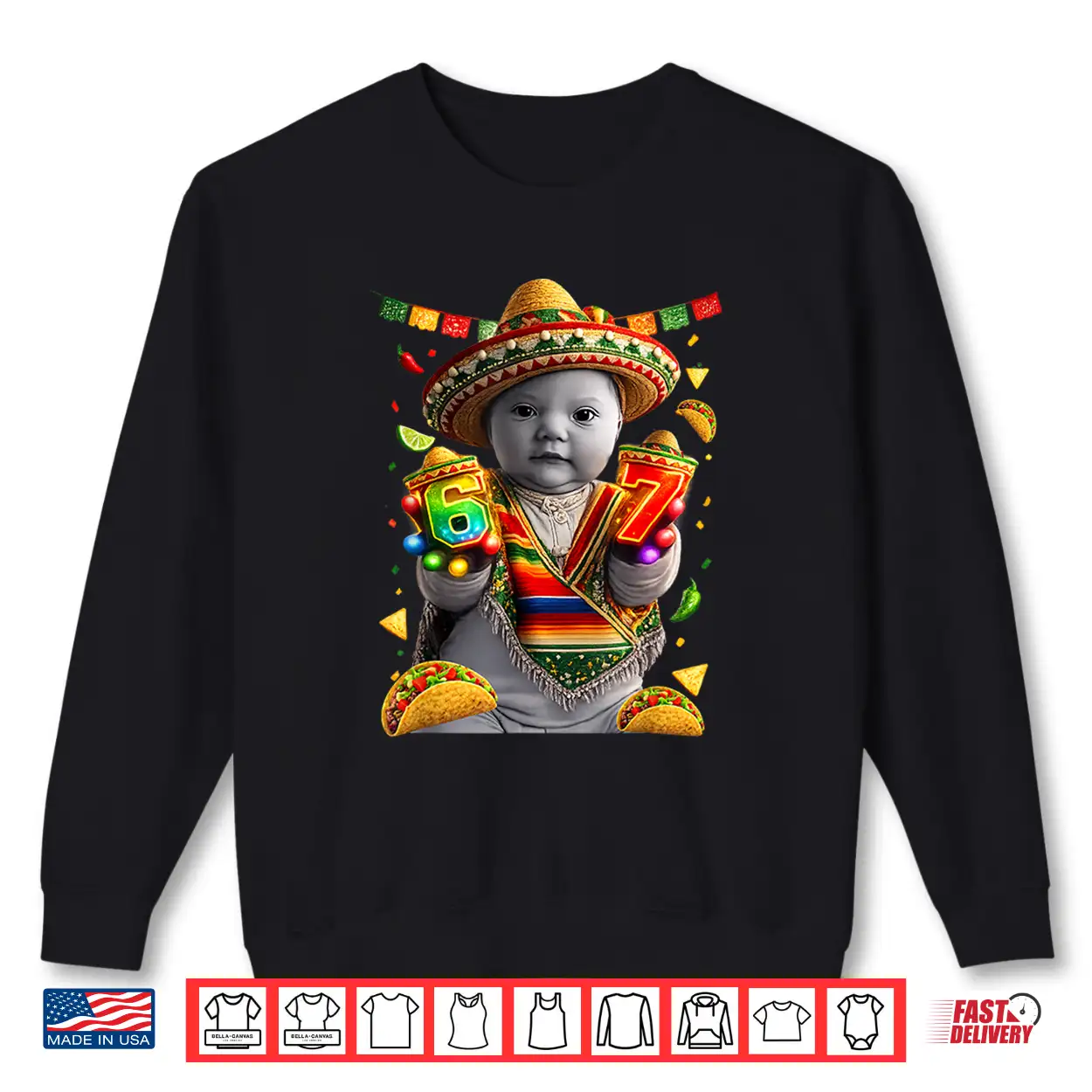 Ai Baby Gloves Led 67 Six Seven Cinco Mayo Brainrot Meme Shirt Ai Baby Gloves Led 67 Six Seven Cinco Mayo Brainrot Meme Shirt