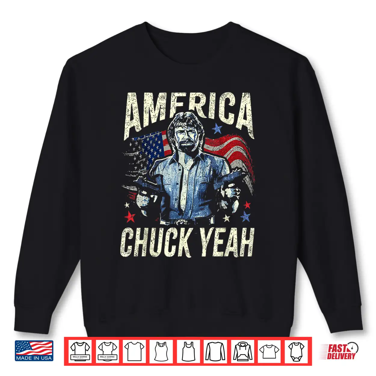 America Chuck Yeah Vintage Flag Shirt America Chuck Yeah Vintage Flag Shirt