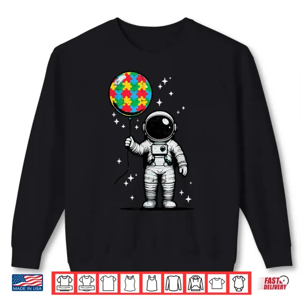 Astronaut Puzzle Balloon Asd Awareness Professional Graphic Shirt 2 Sweatshirt Astronaut Puzzle Balloon ASD Awareness Professional Graphic Shirt